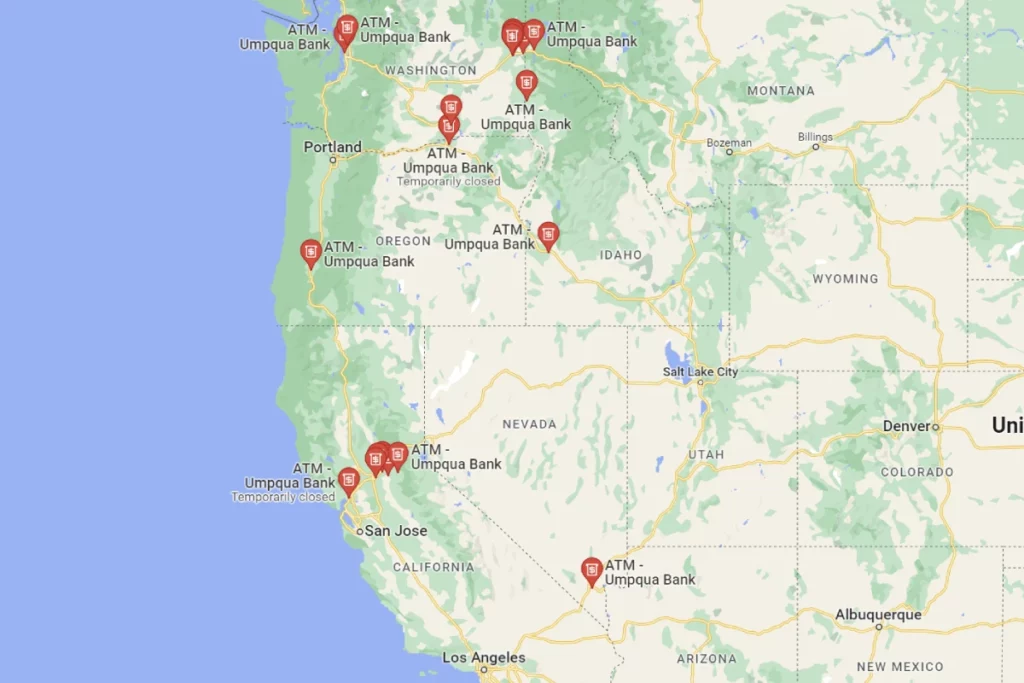 Umpqua Bank ATM Locations Near Me