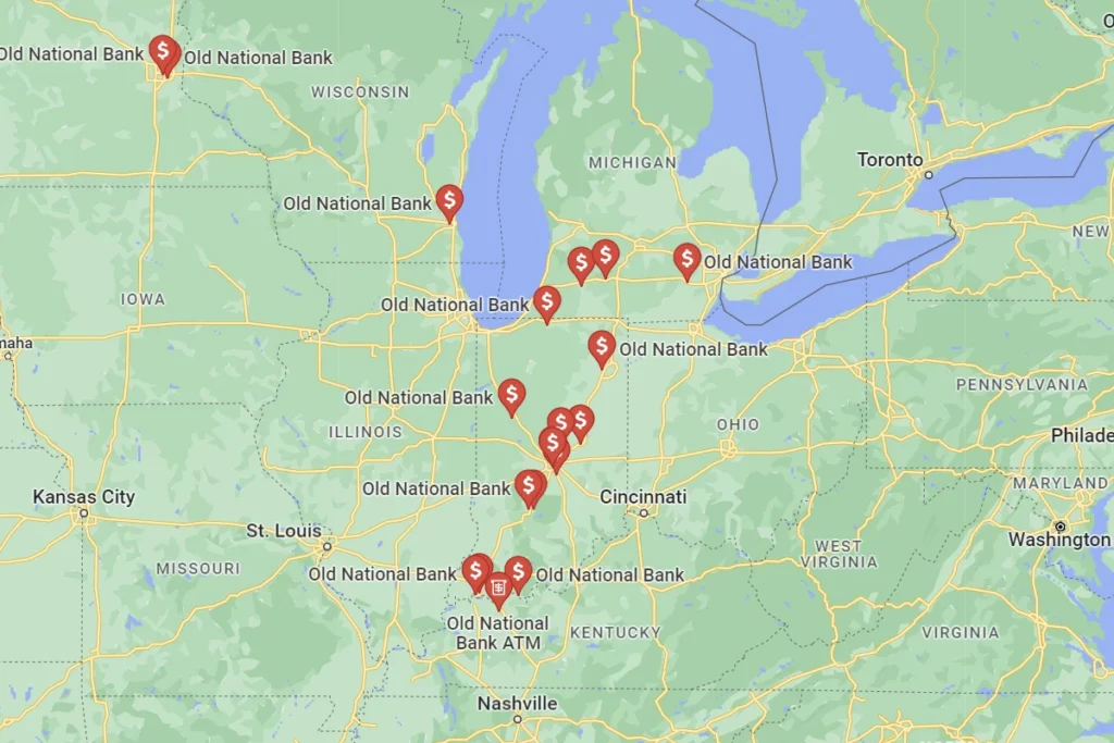 Old National Bank ATM Locations Near Me